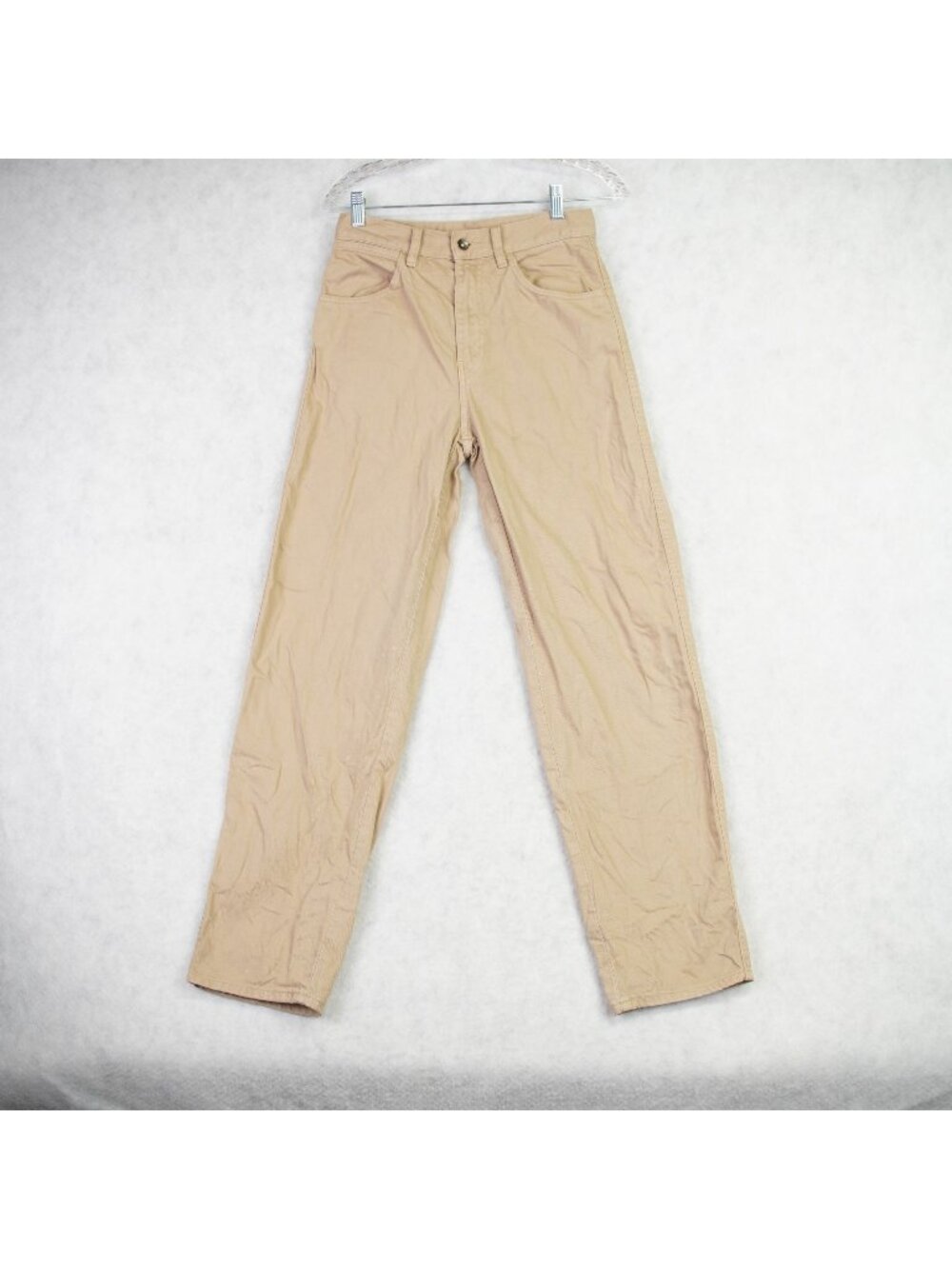 Uniqlo U Womens Beige Straight Leg Jeans SIze W24 x L31 Slim Fit Casual Workwear